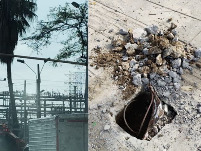 Los corredores más afectados son la avenida Pasoancho y la calle 70. Fotos: Alcaldía de Cali.