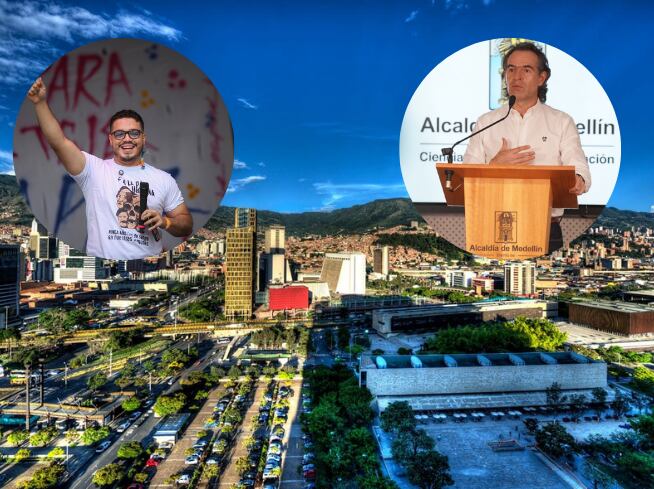 Coingresista Hernan Muriel y alcalde Federico Gutiérrez- fotos cortesía