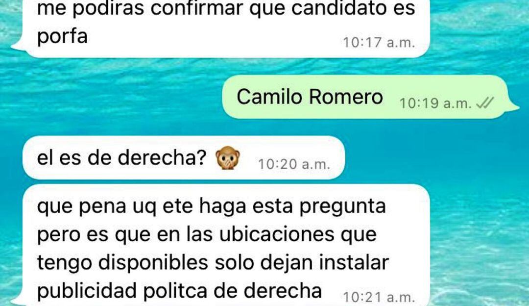 Al parecer por no ser de “derecha”, la firma habría rechazado la solicitud de Camilo Romero, precandidato presidencial por el Pacto Histórico