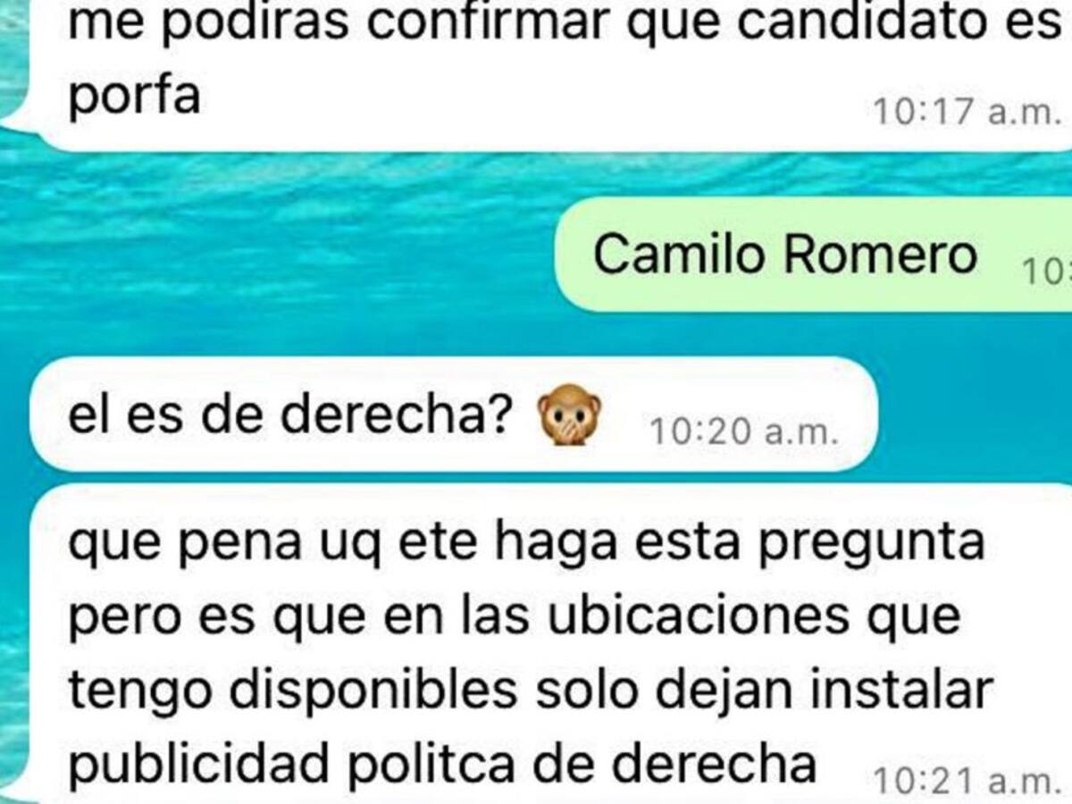 Habrían negado alquiler de valla a precandidato presidencial en Cartagena