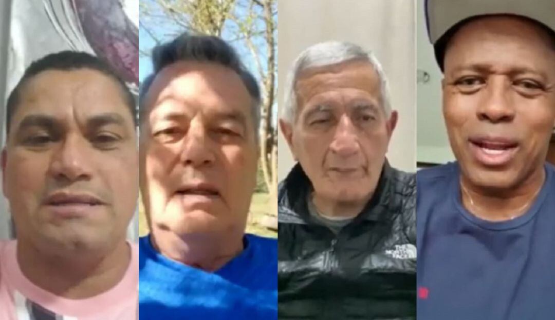 Víctor Pacheco, Juan Carlos Délmenico, Edgardo Bauza y Miguel Guerrero.