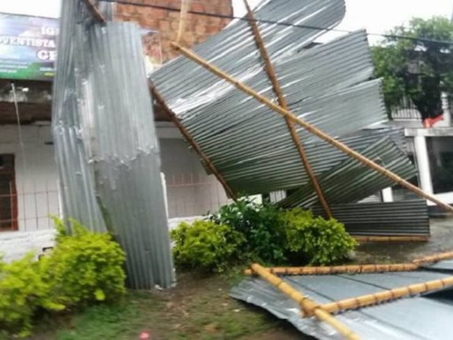 Vendaval afectó 30 viviendas y dejó 70 damnificados en Puerto Boyacá