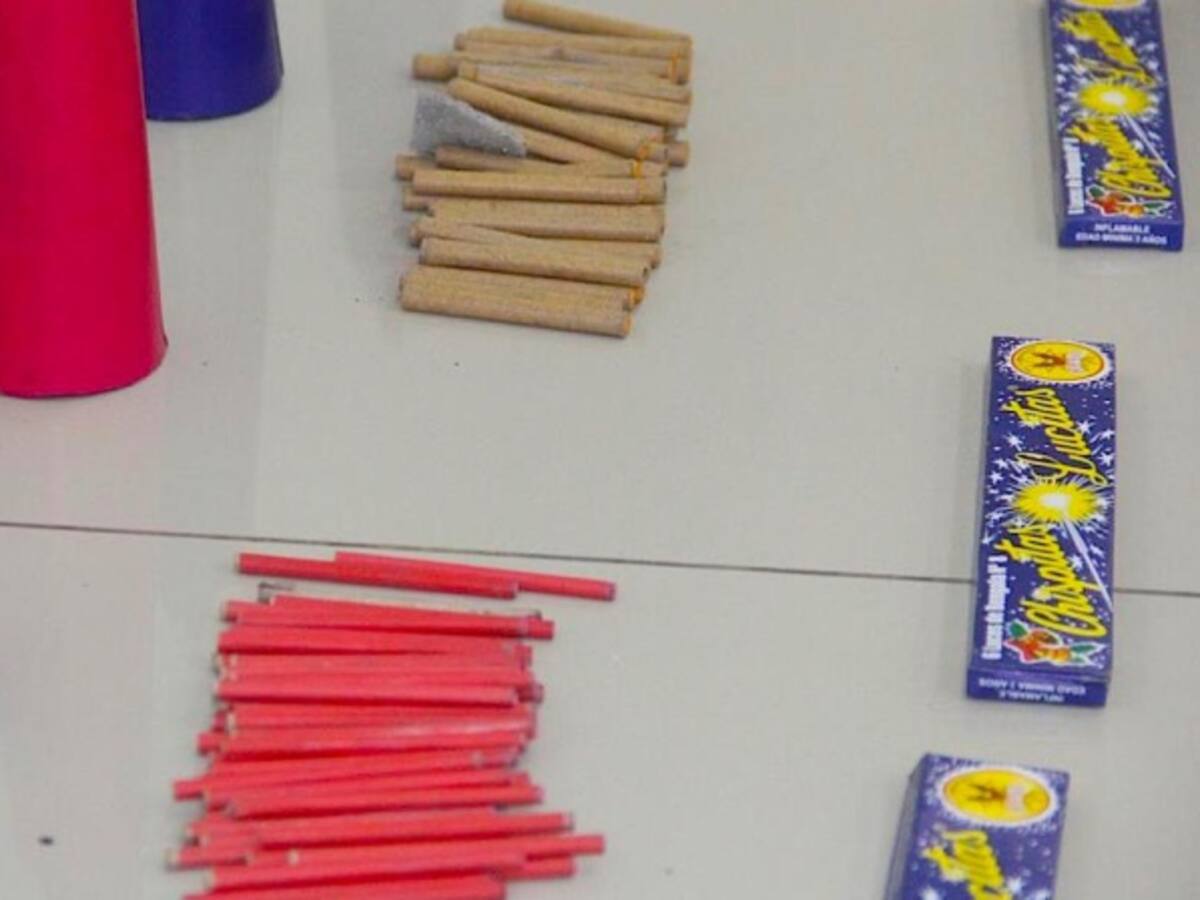 39 toneladas de pólvora ha decomisado la Policía en el 2017