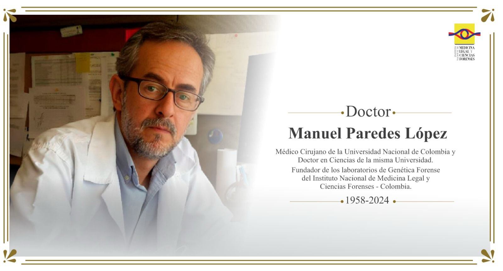 Manuel Paredes. Foto: Medicina Legal