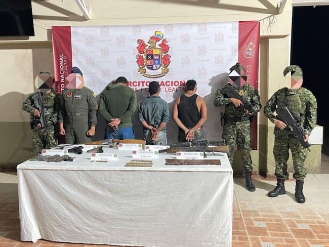 Capturados tres integrantes del Clan del Golfo en el sur del departamento de Bolívar