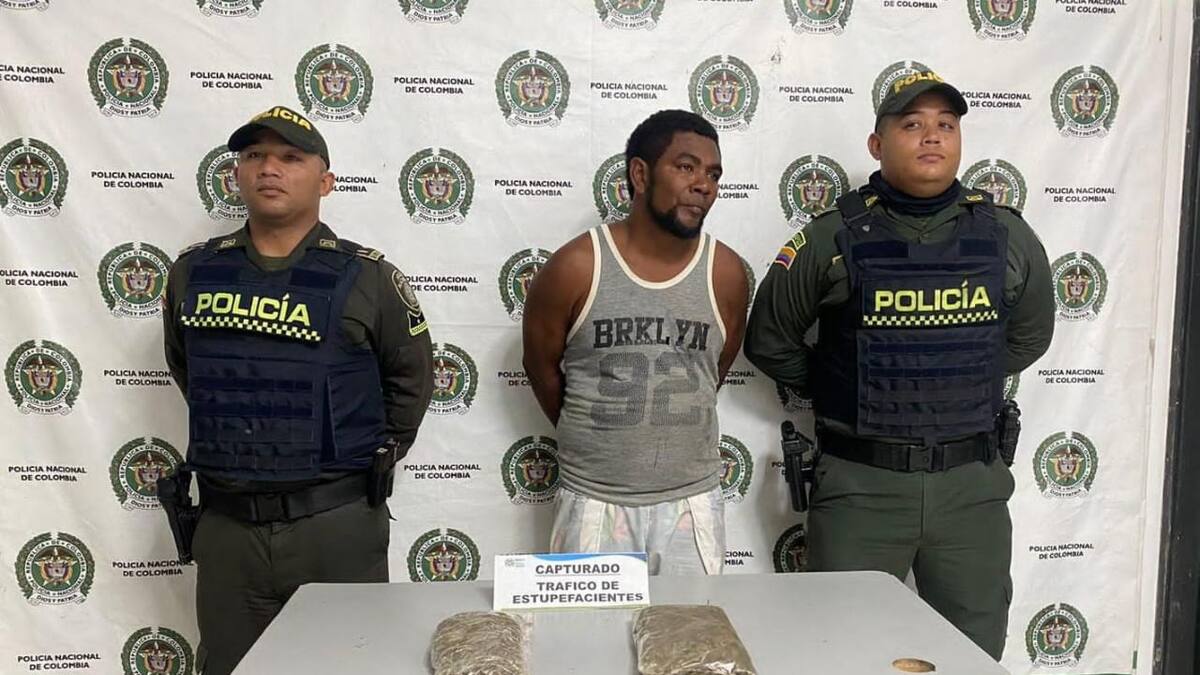 En Arjona capturaron a ‘El Morocho’ con marihuana en una pañalera
