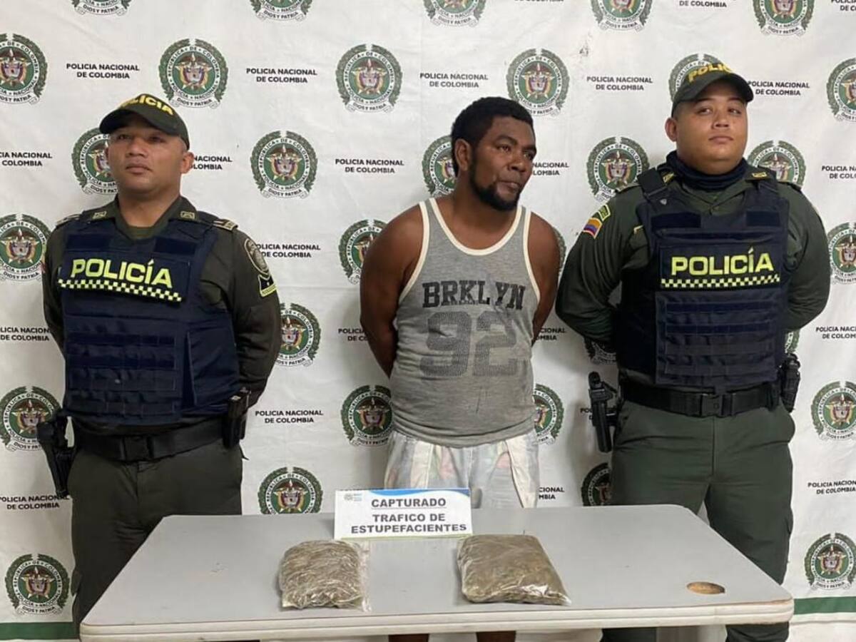 En Arjona capturaron a ‘El Morocho’ con marihuana en una pañalera