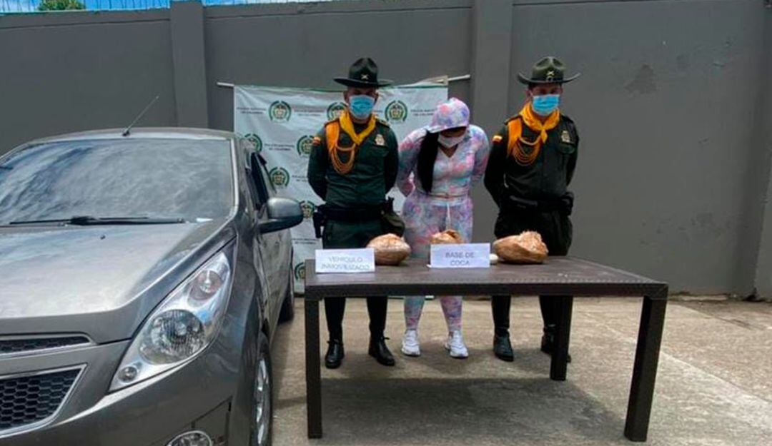 Cae mujer con cocaína en Putumayo frontera con Ecuador