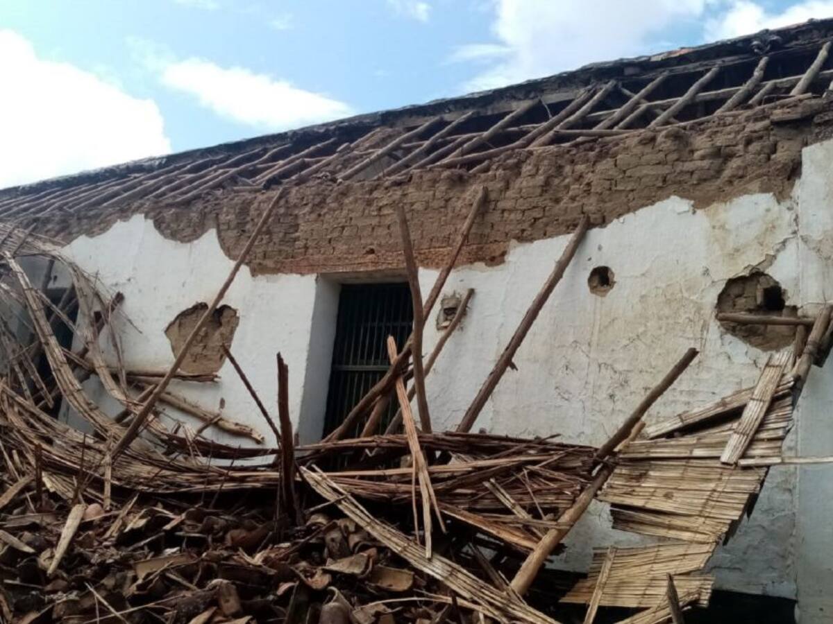 Se desplomó la Casa de la Factoría en Ambalema, Tolima