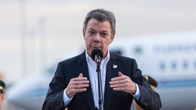 El jefe de Estado consideró que el encuentro "es simplemente la demostración que uno se puede sentar a reconciliarse ". Foto: Colprensa