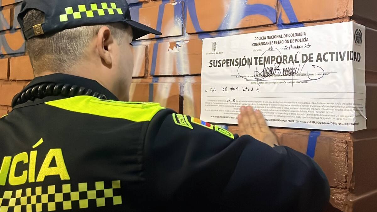 Medellín: Sellaron seis hoteles y moteles, en uno encontraron una menor de 14 años