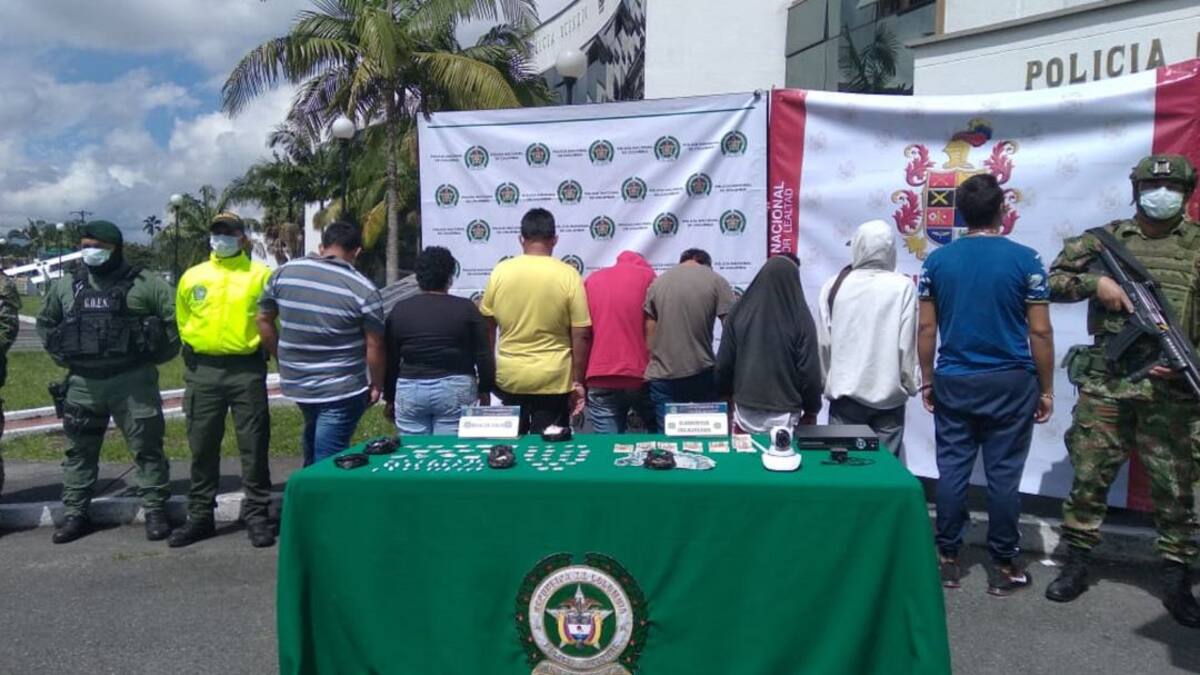 Informe operativos bandas criminales en Quindío