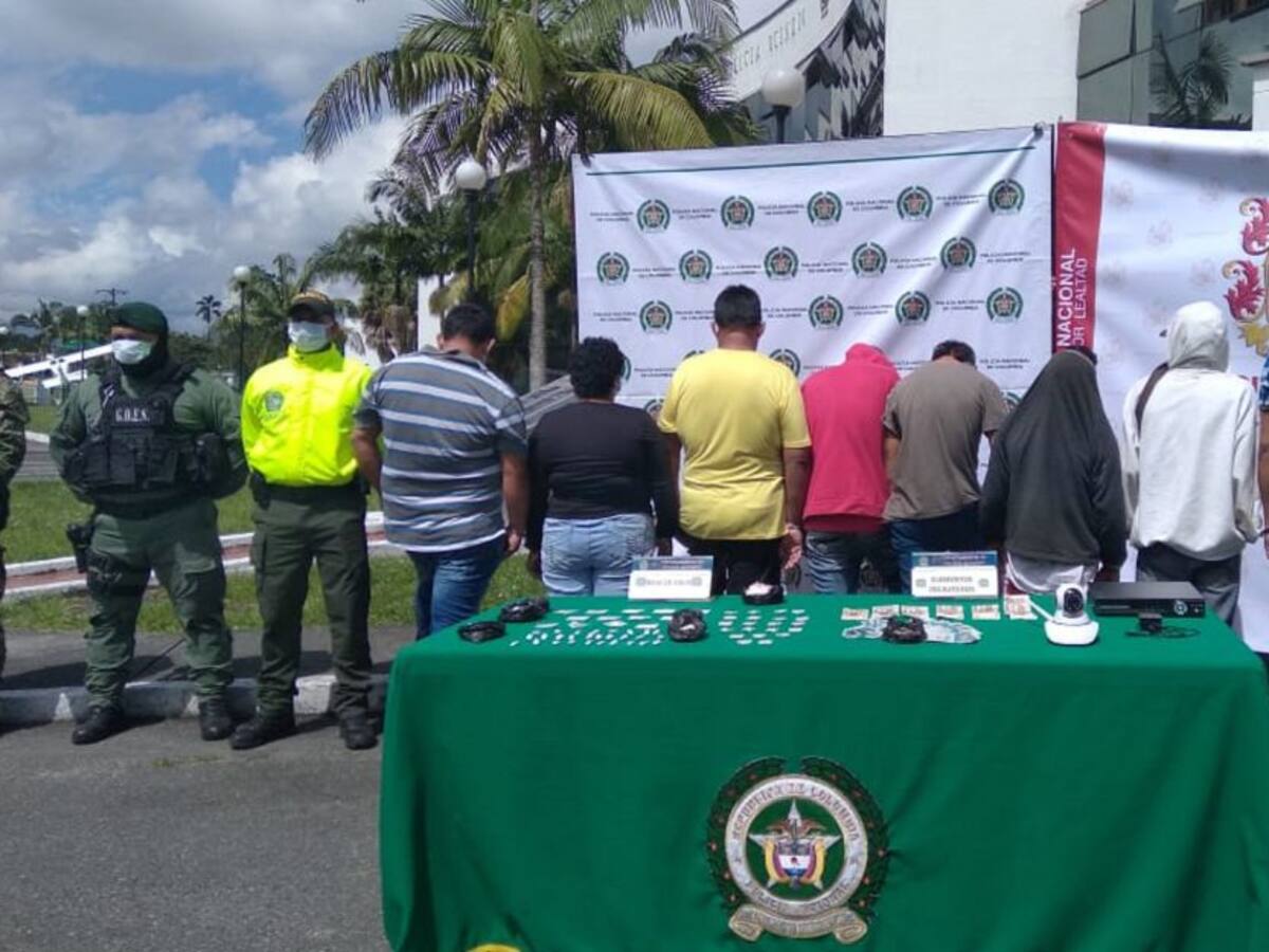 Operativos en contra del tráfico de estupefacientes en Armenia y La Tebaida