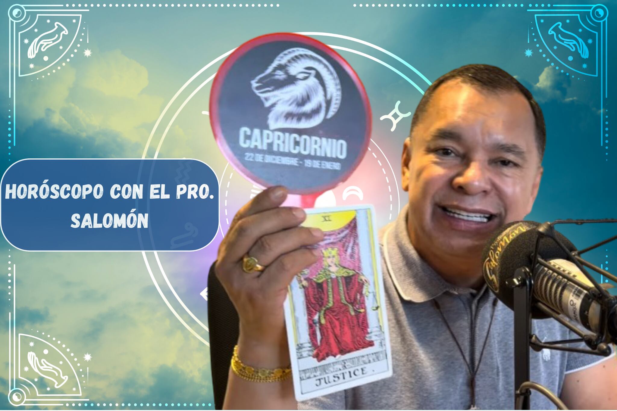 Él es el profesor Salomón, experto en la lectura del Horóscopo y el Tarot (Crédito: Profesor Salomón) // imagen del horóscopo tomada de Getty Imagenes (Crédito: Surasak Suwanmake)