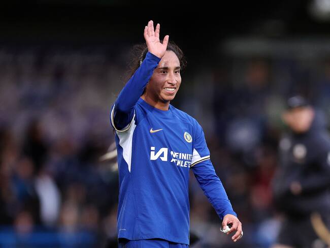 Mayra Ramírez, delantera colombiana del Chelsea femenino. (Photo by Warren Little/Getty Images)