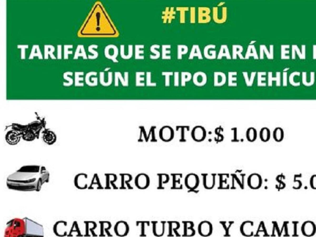 Habitantes de Tibú instalarán un peaje en la vía que comunica con Cúcuta