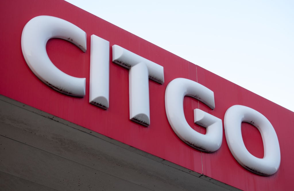 A Citgo gas station, the US-based subsidiary of the Venezuelan state oil company PDVSA, is seen in Washington, DC, January 31, 2019. - Citgo was was key to Venezuelan President Nicolas Maduro's fight to stay in power as US sanctions imposed against Venezuela this week have cut off the final "gemstone" of the country's collapsed oil sector. (Photo by SAUL LOEB / AFP)        (Photo credit should read SAUL LOEB/AFP via Getty Images)