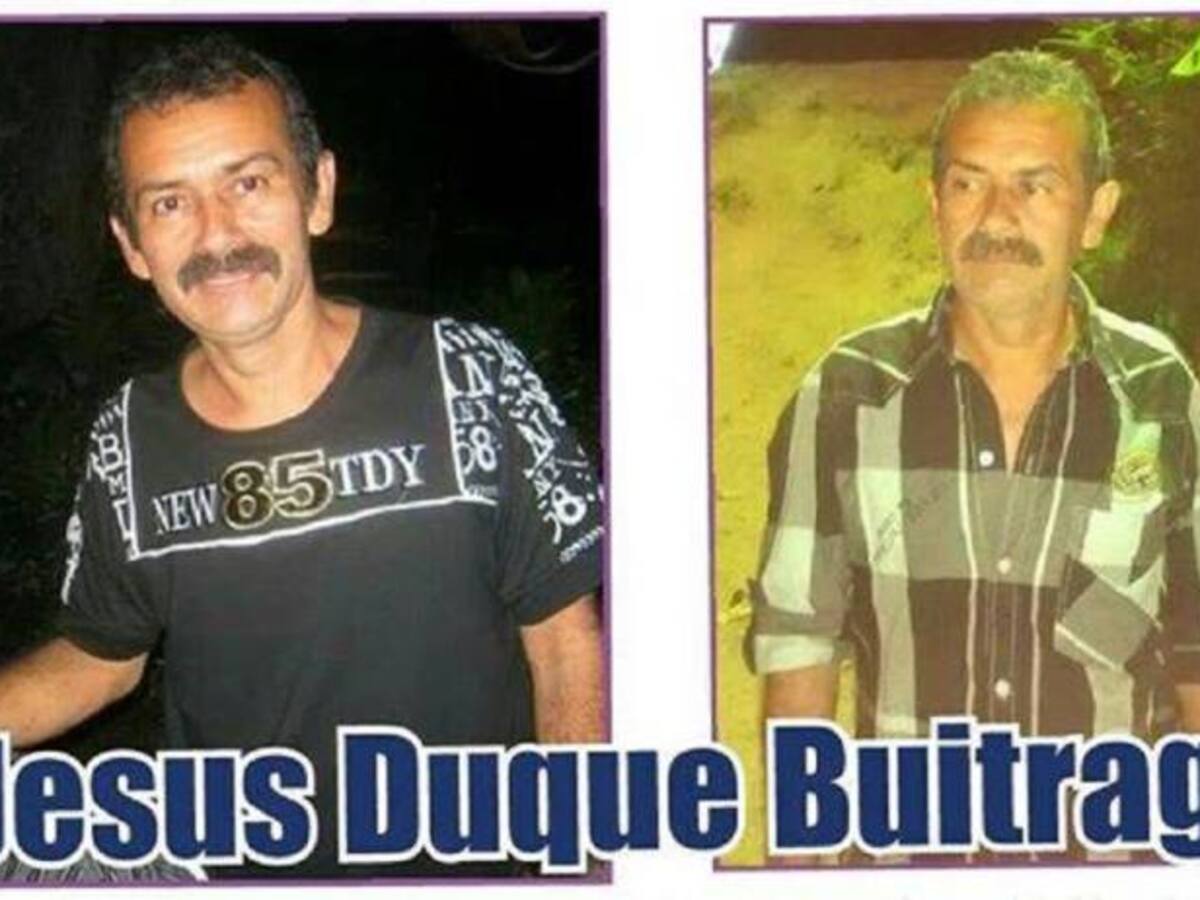 Jesús Duque Buitrago está desaparecido desde el 19 de septiembre