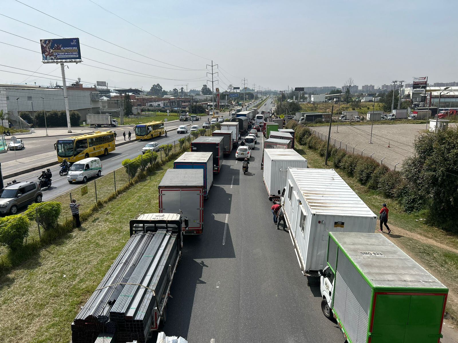 Paro camionero. Foto: W Radio