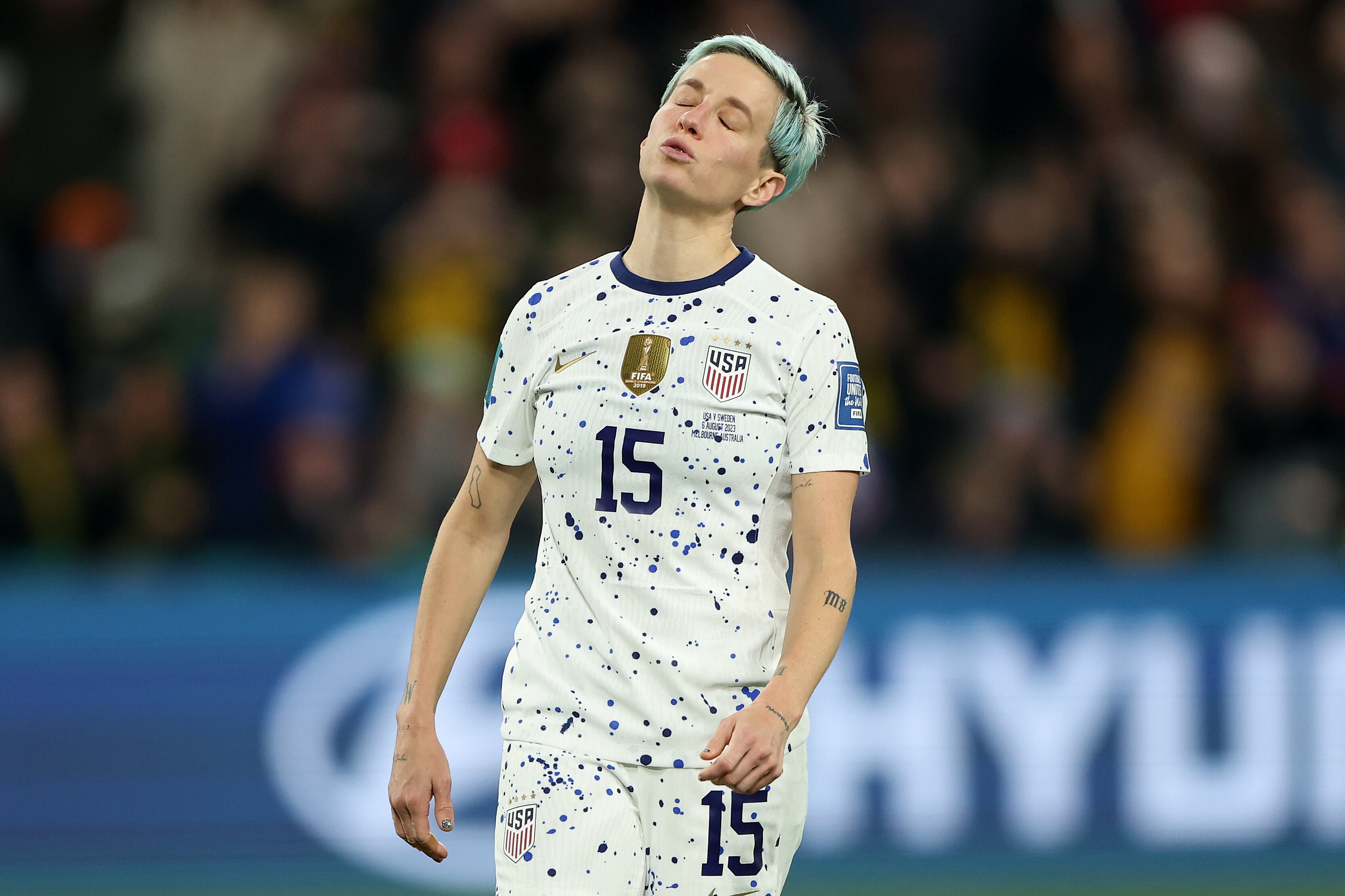 Megan Rapinoe se despide de la Selección de Estados Unidos. (Photo by Robert Cianflone/Getty Images)