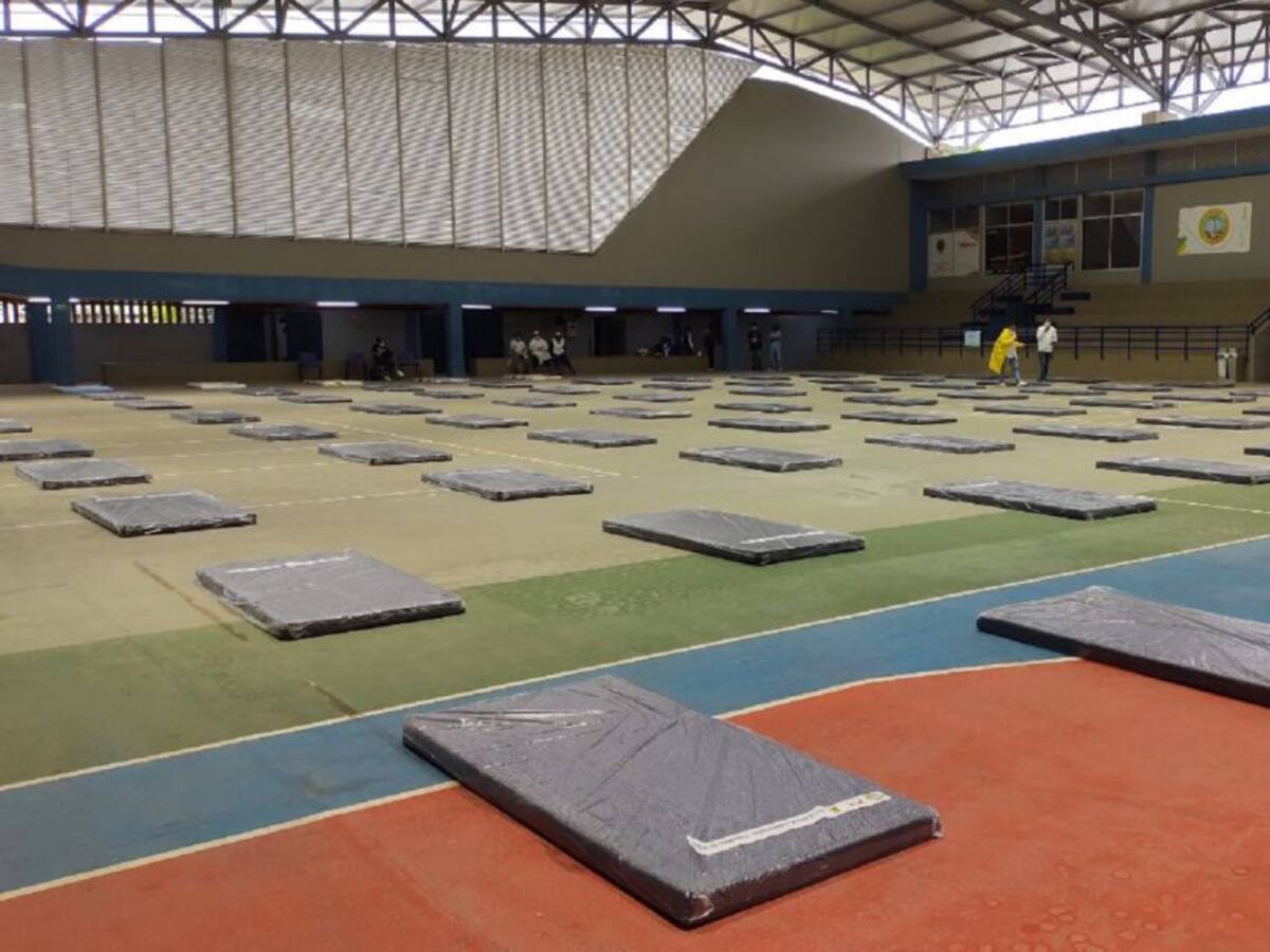 Habilitan el Coliseo de Combates de Cartagena como albergue temporal