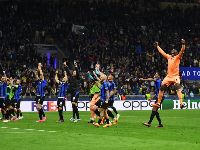 Inter celebra la clasificación a la final de la Champions League luego de 13 años. (Photo by Valerio Pennicino - UEFA/UEFA via Getty Images)