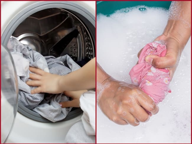 Lavado de ropa en lavadora y a mano // Fotos: Getty Images