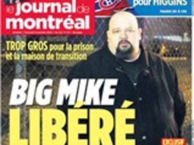 Liberan a un preso de la cárcel de Montreal porque era demasiado gordo para su celda