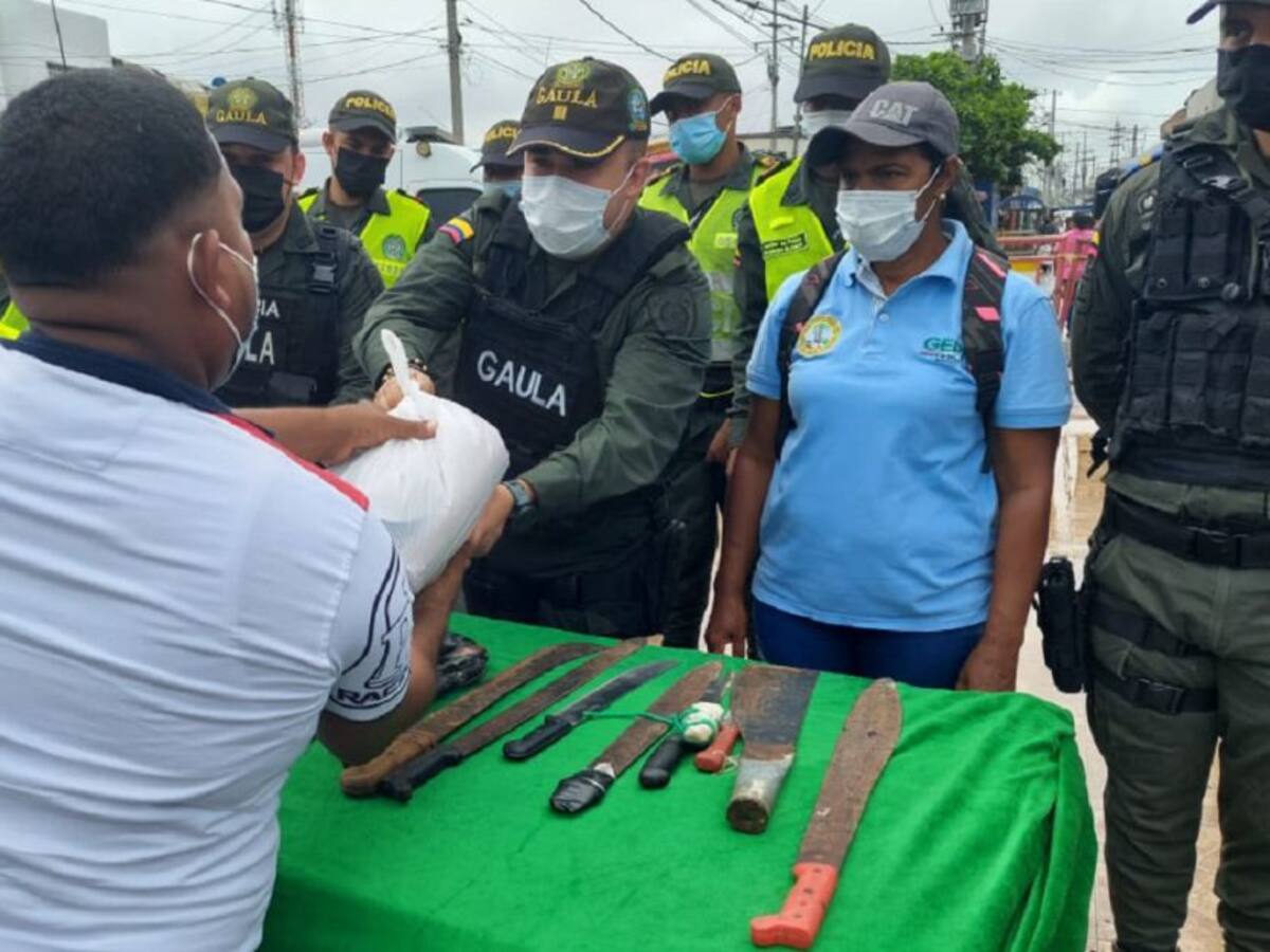 Gaula lideró plan desarme con jóvenes de barrios aledaños a Bazurto
