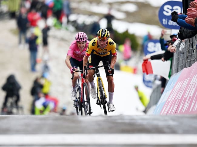 Primoz Roglic y Geraint Thomas, candidatos al título del Giro de Italia (Photo by Stuart Franklin/Getty Images,)