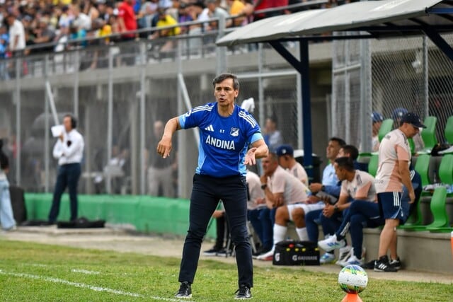 Fabián Bustos, DT de Millonarios / Colprensa.