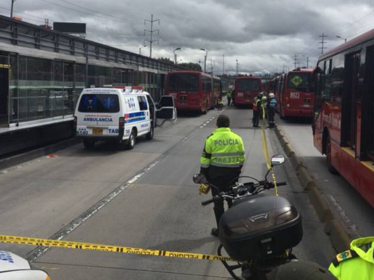 Bus de TransMilenio atropelló a un hombre que acababa de robar un celular