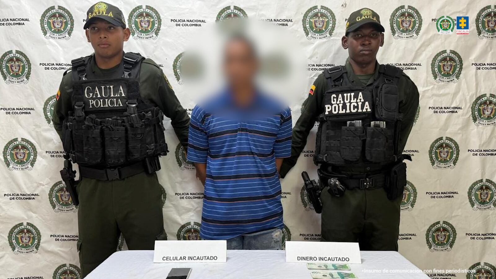 Asegurados tres hombres señalados de extorsión en Bolívar
