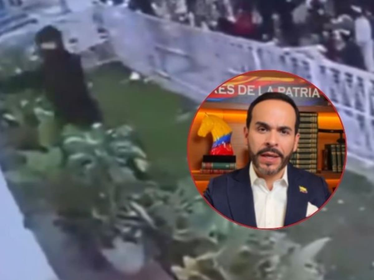 VIDEO | Denuncian ataque contra la casa de campaña de Abelardo de la Espriella en Bucaramanga