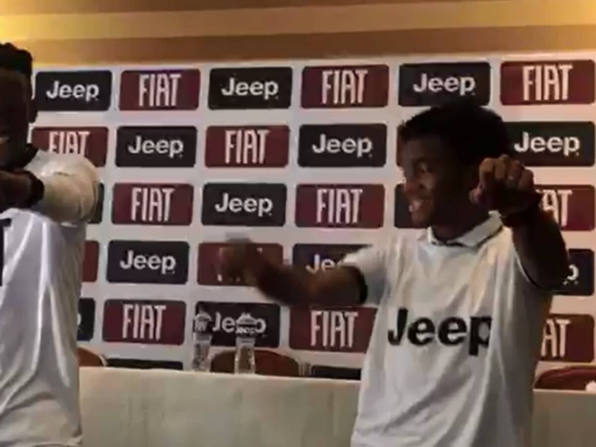 Mina y Cuadrado se animaron a bailar frente a las cámaras