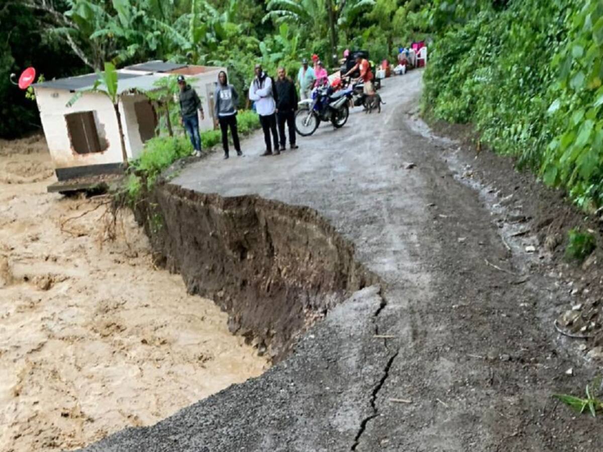 El municipio de Peque está incomunicado por daño de la carretera en Uramita