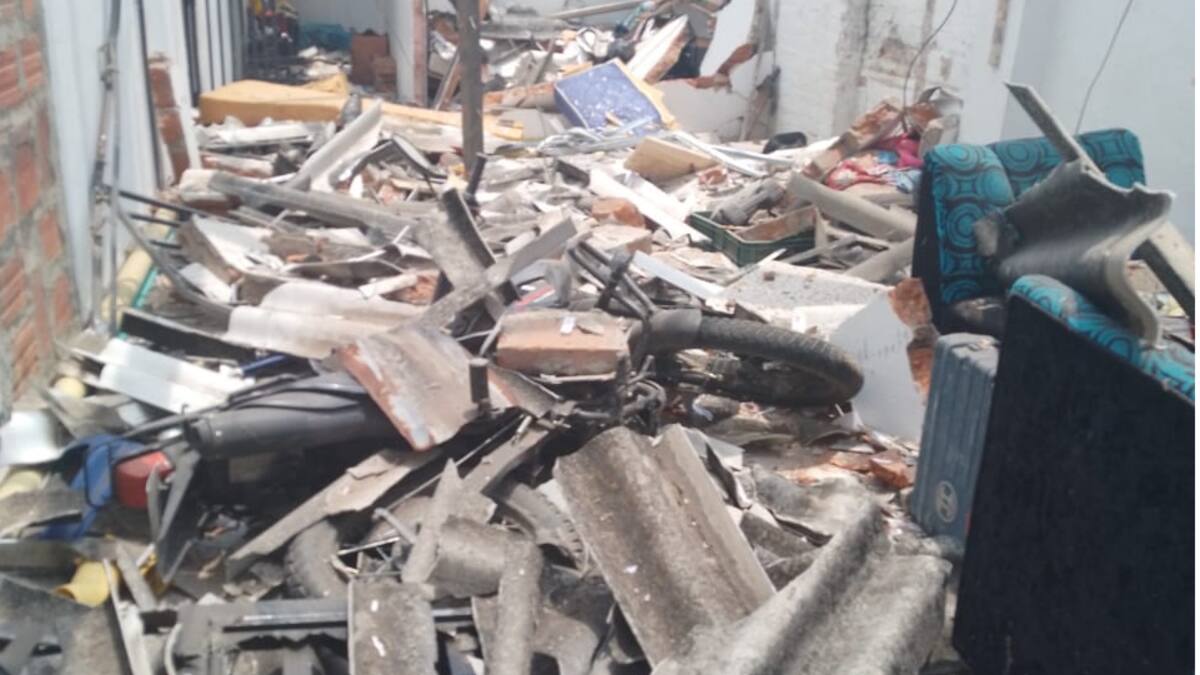 Se presentó una explosión en una vivienda de San Vicente de Chucurí