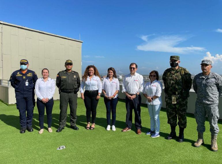 El fiscal Francisco Barbosa durante su visita a Barranquilla.
