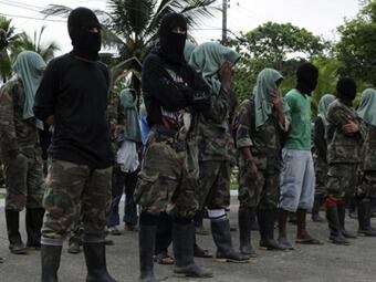 Los Rastrojos son una de las bandas criminales con presencia en Chocó. Foto: EFE/Archivo