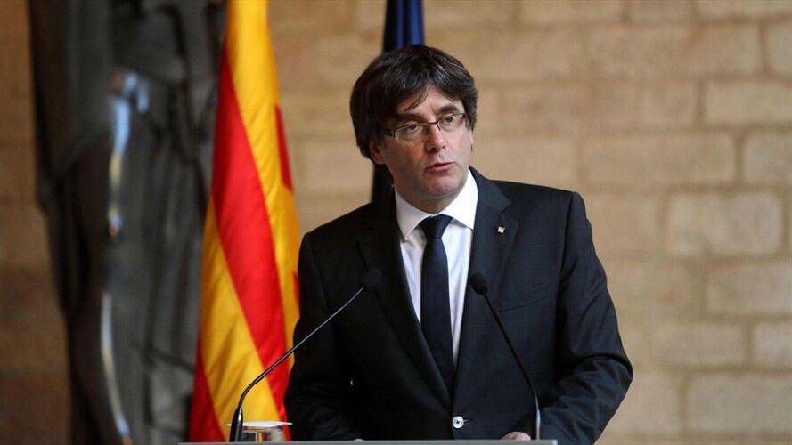 El presidente de la región de Cataluña, Carles Puigdemont. Foto: Agencia EFE