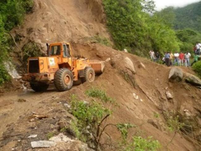 Dos vías totalmente cerradas por las lluvias del fin de semana