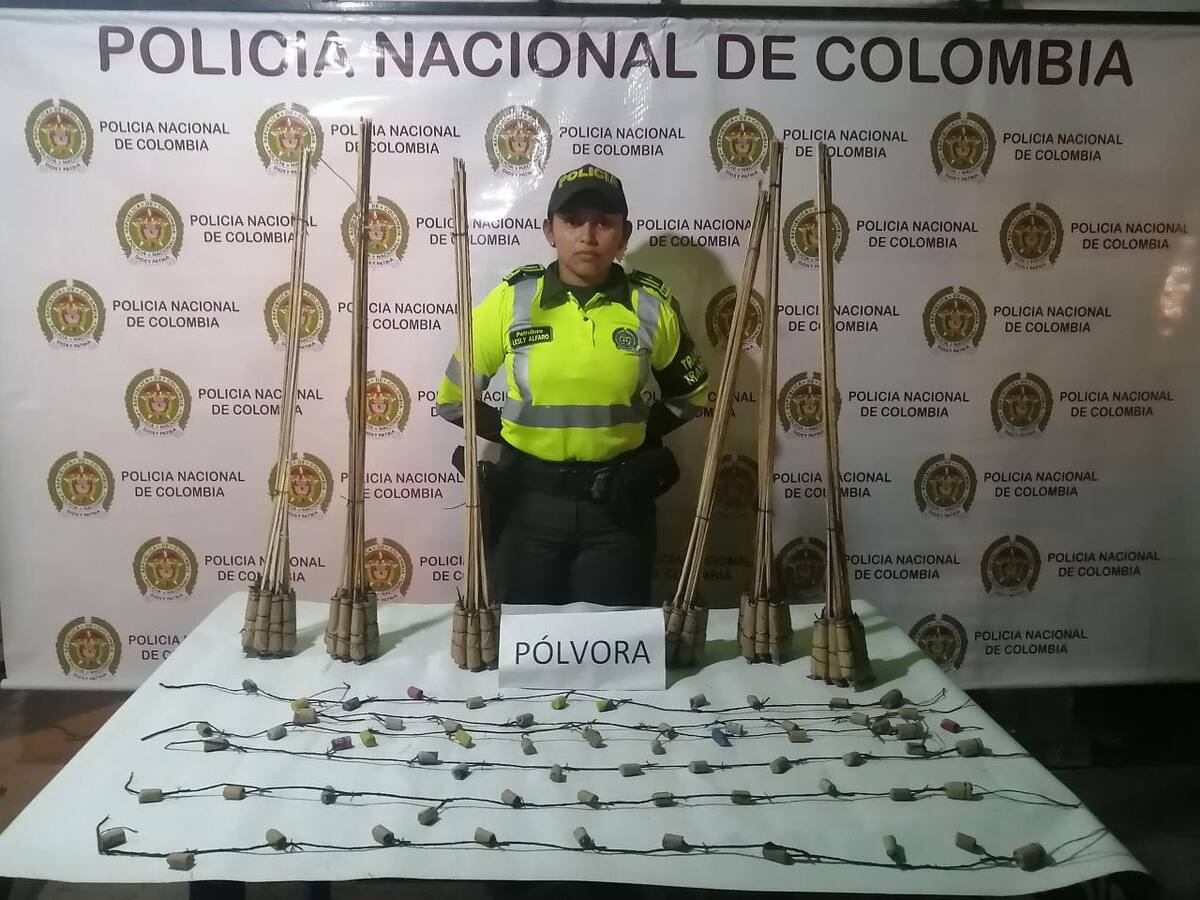 En Bolívar operativos de la Policía permitieron incautar 12 kilos de pólvora