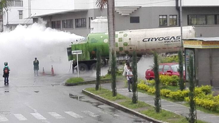 Solo susto por emergencias por carro cisterna al norte de Armenia