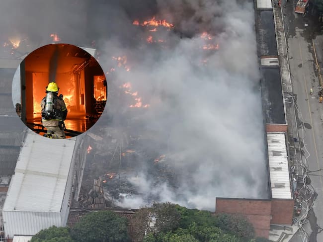 Incendio en Itagüí - fotos alcaldía