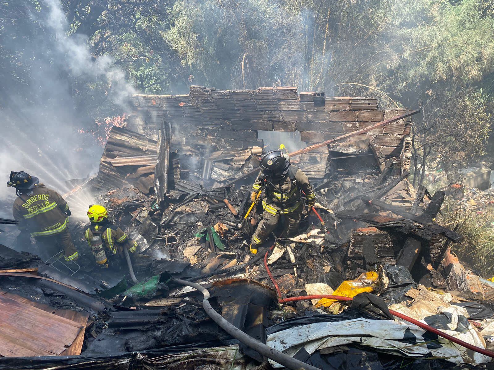 Incendio Medellín- foto alcaldía