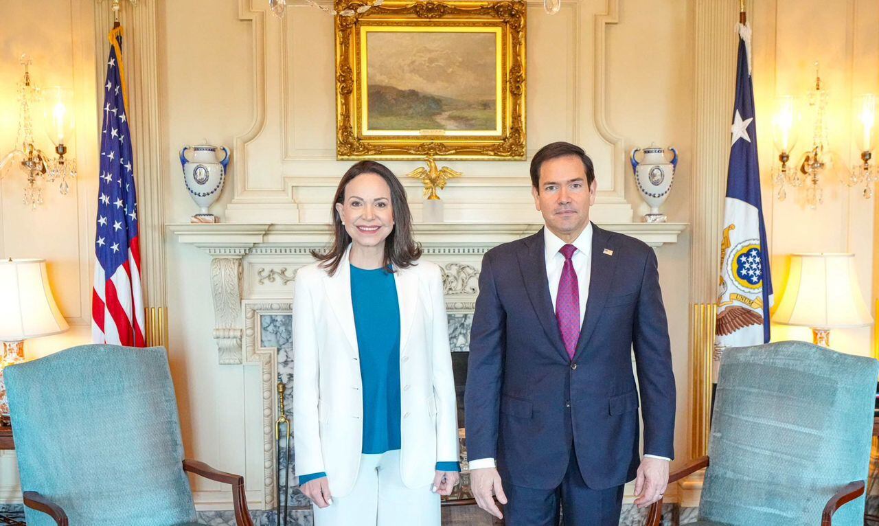 La opositora venezolana sostuvo un nuevo encuentro con el secretario de Estado estadounidense en medio de dudas sobre si ambas partes comparten objetivos y metas en Venezuela.
(Foto:   Cortesía )