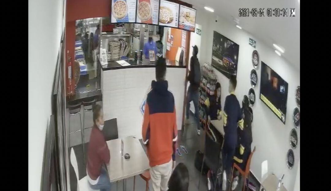 Asalto a una pizzería de la ciudad 