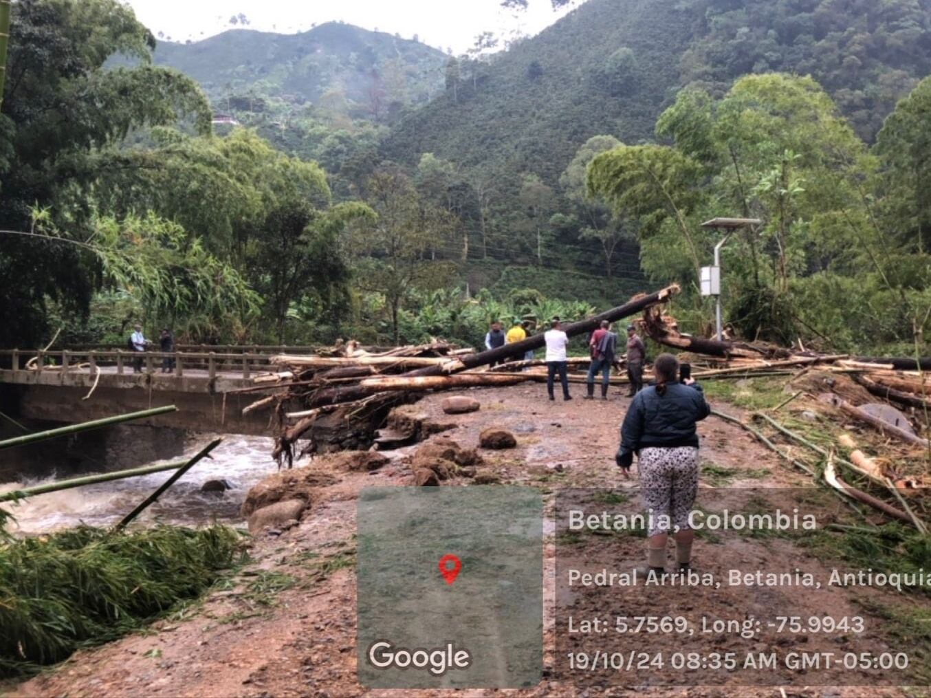 Avenida torrencial en Betania- foto DAGRAN