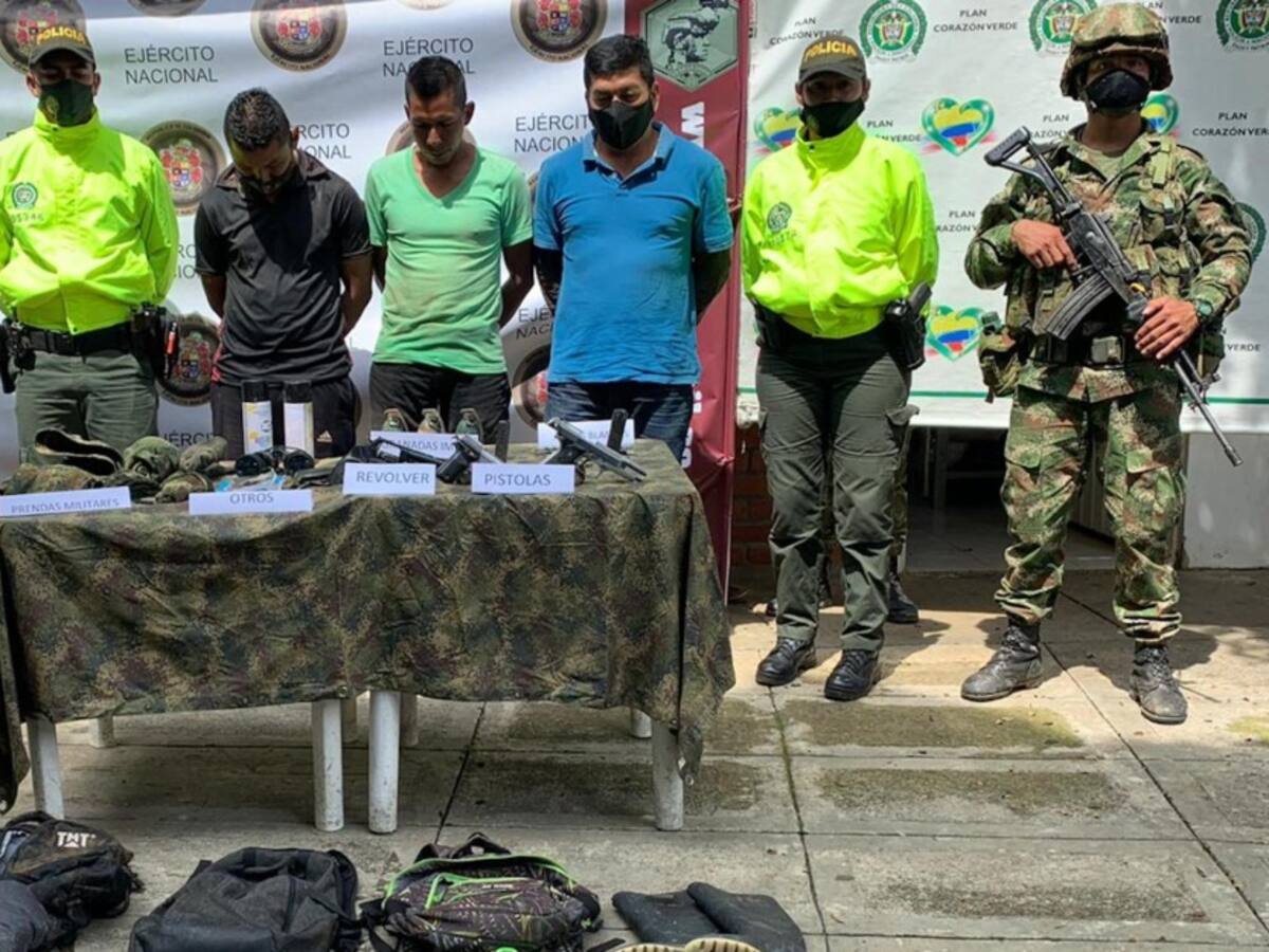 Ejército capturó a presuntos integrantres de disidencias armadas en Cauca