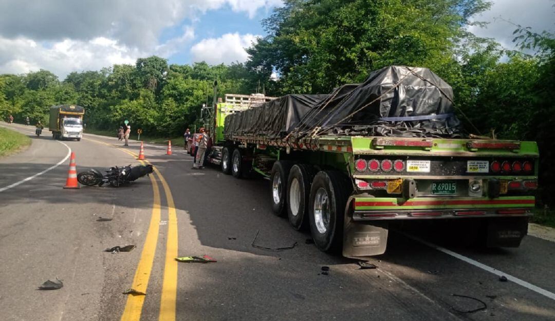 El siniestro ocurrió en el kilómetro 99 de la vía Sincelejo – Calamar